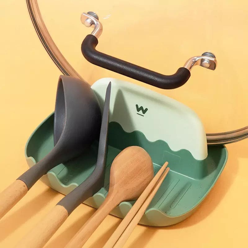 Wave Plastic Pot Lid Holder, Spatula Spoon Holder Stand, Pan Cover Shelf Tableware Storage Rack, Chopsticks Oil Leakage Prevention Shelf Stand, Wave Lid Spoon Holder Wave Plastic Pot Lid Holder, Spatula Spoon Holder Stand, Pan Cover Shelf Tableware Storage Rack, Chopsticks Oil Leakage Prevention Shelf Stand, Wave Lid Spoon Holder